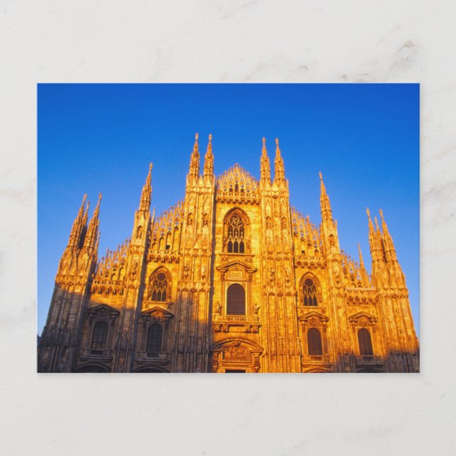 Cartão Postal Europa, Itália, Milão, Catedral de Milão (Frente)
