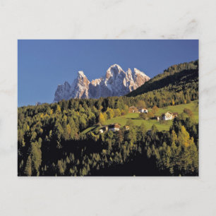 Cartão Postal Europa, Itália, San Pietro. O Grupo Odle parece