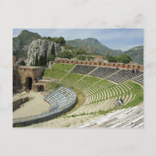 Cartão Postal Europa, Itália, Sicília, Taormina. século III
