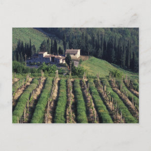 Cartão Postal Europa, Itália, Toscana. Vila cênica chipre.