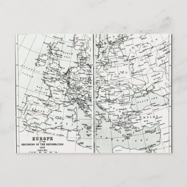 Cartão Postal Europa, no início da reforma (Frente)
