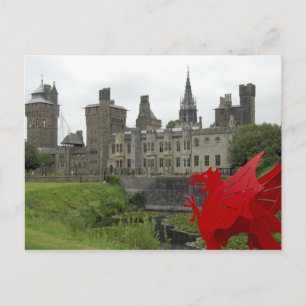 Cartão Postal Europa, País de Gales, Cardiff. Castelo de Cardiff