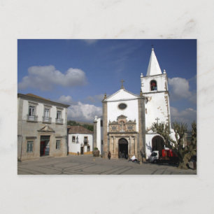 Cartão Postal Europa, Portugal, Obidos. Igreja de Santa Maria em