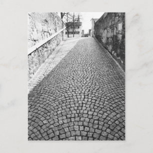 Cartão Postal Europa, Suiça, Zurique. Rua Cobbled,