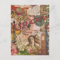 Europa Viagem Vintage Europa Paris França Art