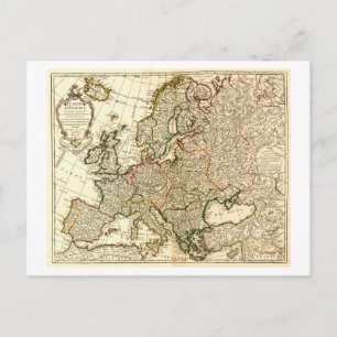 Cartão Postal EuropaMapa PanorâmicoEuropa 2