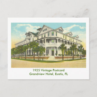 Cartão Postal Eustis, FL - Hotel Grandview - 1925