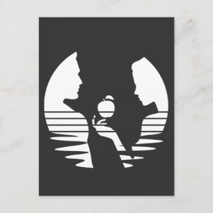 Cartão Postal Eve Mão Uma Maçã Para Adão, White Versão 2/3