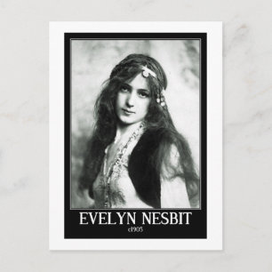 Cartão Postal Evelyn Nesbit, Celebridade, c1905, Vintage