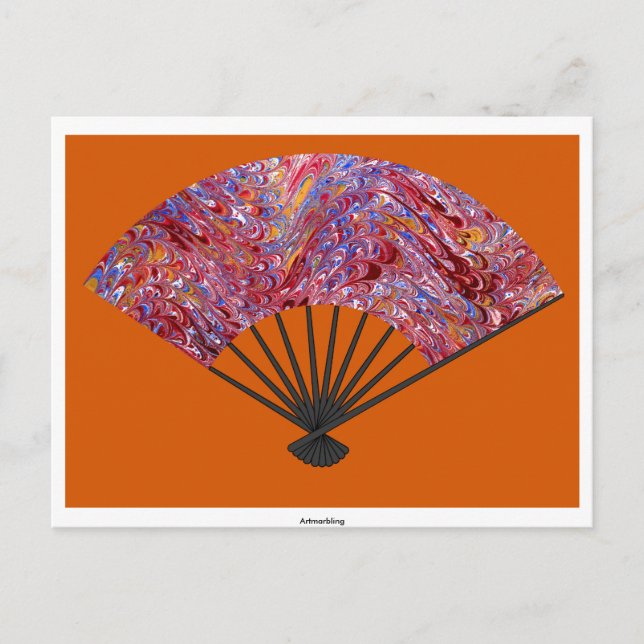Cartão Postal Eventail Marbré (Frente)