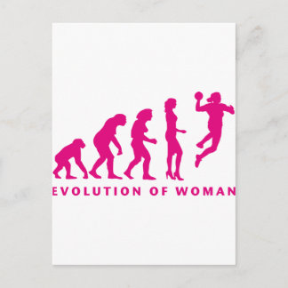 Cartão Postal evolução da mulher de andebol