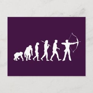 Cartão Postal Evolução de Arranjo de um Arco e Seta de Arqueir