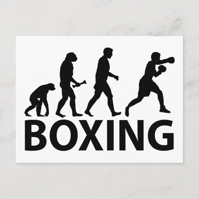 Cartão Postal Evolução de Boxing (Frente)