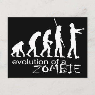 Cartão Postal evolução de um zumbi