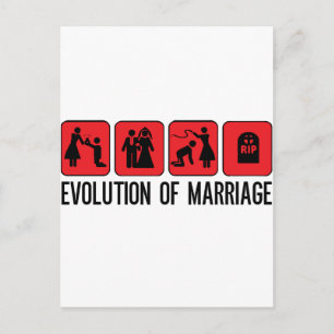 Cartão Postal Evolução do Casamento