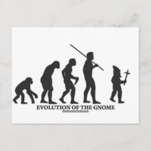 Cartão Postal Evolução do Gnome