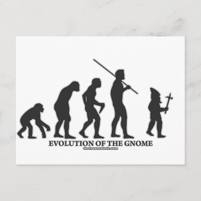Cartão Postal Evolução do Gnome (Frente)