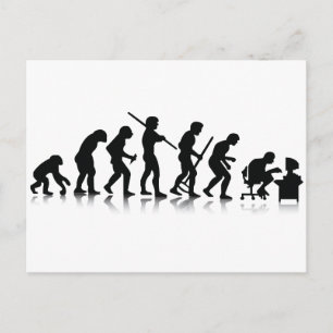 Cartão Postal Evolução do nerd