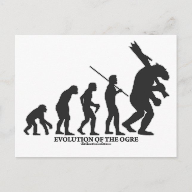 Cartão Postal Evolução do Ogre (Frente)