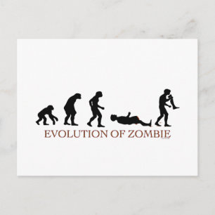Cartão Postal Evolução do Zombie