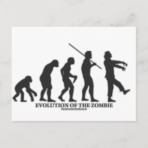 Cartão Postal Evolução do Zombie