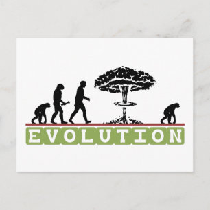 Cartão Postal Evolução Engraçada