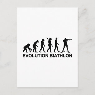 Cartão Postal Evolution Biathlon Ski
