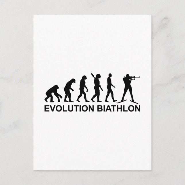 Cartão Postal Evolution Biathlon Ski (Frente)