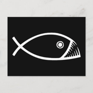 Cartão Postal Evolution Fish