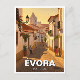 Cartão Postal Evora Évora Portugal Viagem