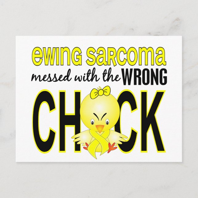 Cartão Postal Ewing Sarcoma Mensado Com Pintinho Errado (Frente)