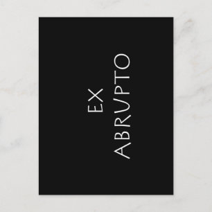 Cartão Postal Ex abrupto