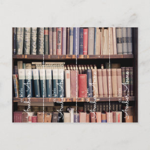 Cartão Postal ex libris personalizado marcador de página corte o