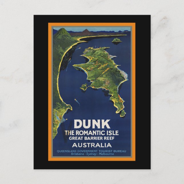 Cartão Postal Excelente Barrier Reef Austrália (Frente)