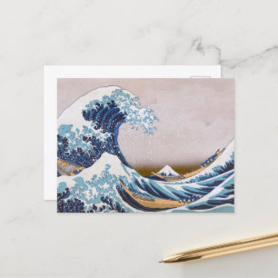 Cartão Postal Excelente de Tsunami Wave fora de Kanagawa Japão p
