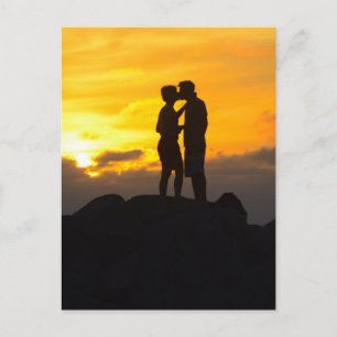 Cartão Postal Excelente de um casal beijando em Key West Florida