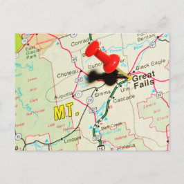 Cartão Postal Excelente Falls, Montana