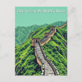 Cartão Postal Excelente Muro da China - Viagens vintage retrô