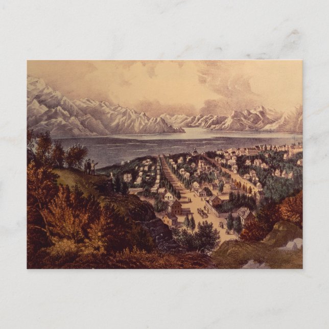 Cartão Postal Excelente Salt Lake, Utah (Frente)