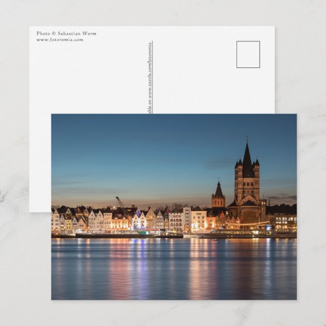 Cartão Postal Excelente Santo Martin Church Colônia (Frente/Verso)