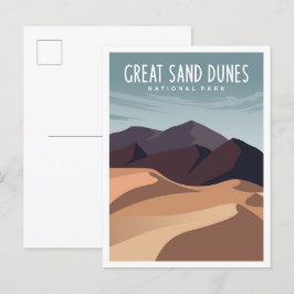 Cartão Postal Excelente Viagem Sands Dune National Park Colorado