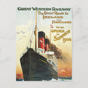 Cartão Postal Excelente Western Rail - Para a Irlanda