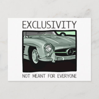 Cartão Postal Exclusividade e riqueza - velho carro clássico Gul
