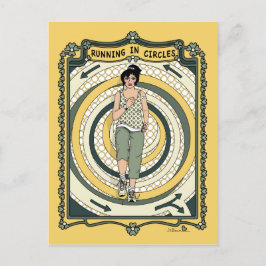 Cartão Postal Executando em Cartões_C_ Círculos