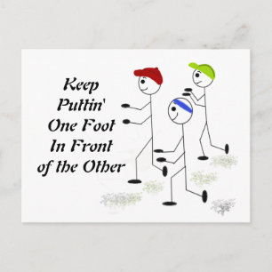 Cartão Postal Executando Mensagem Motivacional