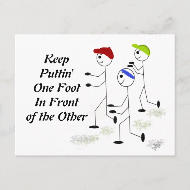 Cartão Postal Executando Mensagem Motivacional (Frente)