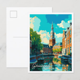 Cartão Postal Exemplo de viagem intage na Alemanha de Groningen