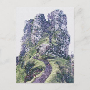Cartão Postal Exemplo Digital Faerie Glen Castle - Escócia
