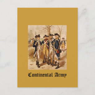 Cartão Postal Exército Continental