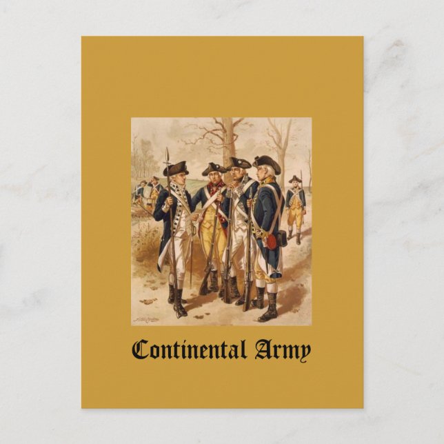 Cartão Postal Exército Continental (Frente)